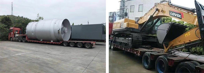 大型壓路機、挖掘機、裝載機、履帶吊等工程機械專用運輸車